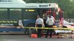 Conductor de autobús de HART llevado al hospital después de que algo golpeó el parabrisas del autobús