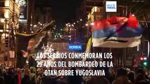 Serbia conmemora los 25 años del bombardeo de la OTAN sobre Yugoslavia