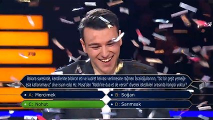 Kim Milyoner Olmak İster’de 5 milyon TL, doğru cevabı veren 19 yaşındaki gencin oldu