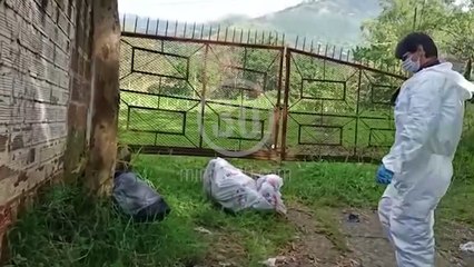 Encontraron un encostalado tirado en una vereda de Copacabana