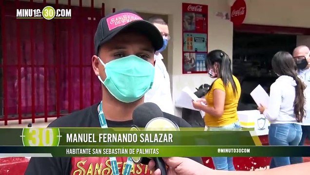 Estudiantes de San Sebastián de Palmitas recibieron material pedagógico para continuar su formación desde casa