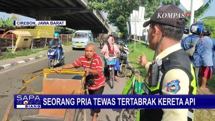 Diduga Menbrakkan Diri ke Kereta Api, Seorang Pria di CIrebon Tewas