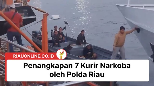 Penangkapan 7 Kurir Narkoba oleh Polda Riau