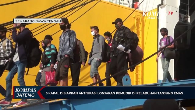 5 Kapal Disiapkan Antisipasi Lonjakan Pemudik di Pelabuhan Tanjung Emas Semarang