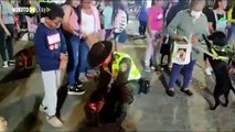 Qué bonito La Policía de Cali realizó una caminata dedicada solo a las mascotas y sus tenedores