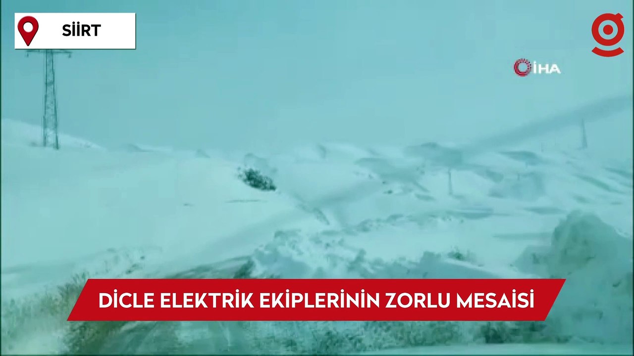 Dicle Elektrik ekiplerinin zorlu mesaisi