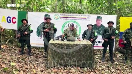 Las Autodefensas Gaitanistas de Colombia o Clan del Golfo se pronunciaron a través de una grabación