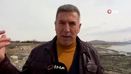 Erçek Gölü'nde su kaybı devam ediyor