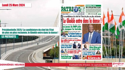 Titrologue du Lundi 25 mars 2024/ Les adieux émouvants de Max Gradel