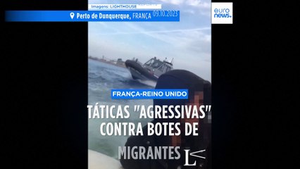 Polícia francesa usa "táticas agressivas" contra bote de migrantes no Canal da Mancha