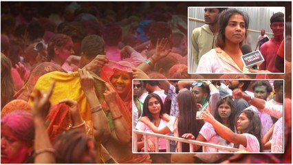 హోళీ అంటేనే జోష్.. కేరింతలు కొట్టిన యూత్ | Telugu Oneindia