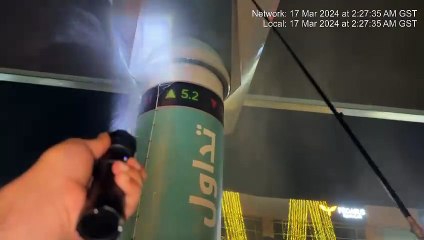 Dubai Viaduct Pier cleaning view #Viaduct #clean #ropeaccess #roadhike #ropeclean #dubaiclean