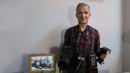 Babasından yadigar makinelerle 44 yıldır mesleği sürdürüyor