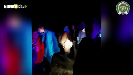 22-08-19 La Policía rescató a 3 adultos y 13 jóvenes scouts que se perdieron en Envigado