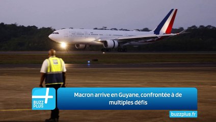 Macron arrive en Guyane, confrontée à de multiples défis