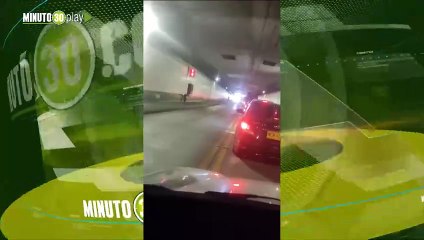 VIDEO Lleve su multa por ingresar en moto al Túnel del Oriente