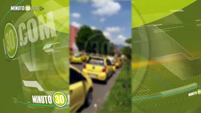 Así avanza la movilización de taxistas en Medellín rechazando proyecto de ley y reforma tributaria