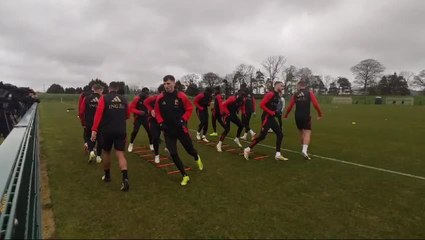 Diables rouges: 16 joueurs présents à l'entraînement ce lundi