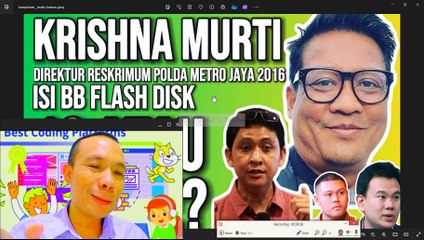KRISHNA MURTI: JAWAB ISI BARANG BUKTI FLASHDISK 13 ATAU 29 FILE???