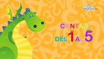 Los números del 1 al 5 - Aprendiendo a contar - Matemáticas para niños con Mon el dragón