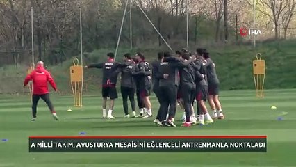 A Milli Takım kampında eğlenceli idman! Güldüren Merih detayı