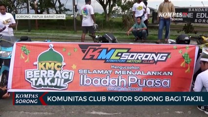 KMC Sorong Manfaatkan Ngabuburit dengan Berbagi Takjil