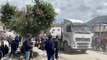 شاحنات مساعدات تصل إلى مدينة غزة قبل التوجه إلى شمال القطاع