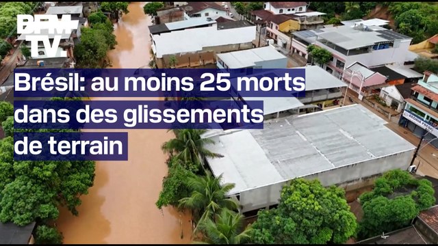 Des inondations et des glissements de terrain ont fait au moins 25 morts dans le sud-est du Brésil