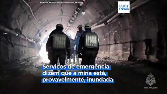 Rússia: Esperança de resgatar 13 mineiros soterrados em mina de ouro é quase nula