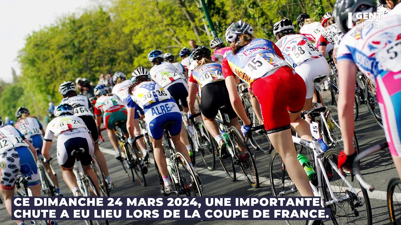 Cyclisme : les coureurs font une chute générale...