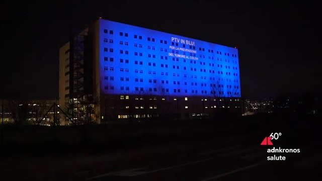 Prevenzione del tumore al colon-retto, il Policlinico Tor Vergata si illumina di BLU, un appello alla sensibilizzazione e ai controlli regolari