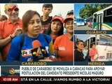 Carabobeños se movilizan a Caracas en apoyo a la inscripción de la candidatura del Pdte. Maduro