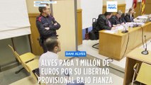 Dani Alves paga la fianza de un millón de euros y quedará en libertad provisional