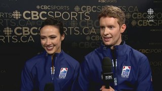 2024 Madison Chock & Evan Bates Worlds Post-FD Interview (1080p) - Canadian Television Coverage