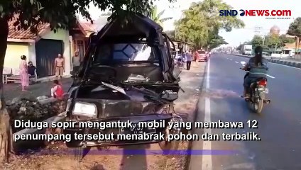 4 Orang Tewas Usai Pikap yang Bawa Rombongan Pengajian Terbalik di Indramayu