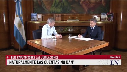 Caputo confirmó cuánto será la jubilación de abril