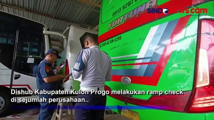 Dishub Kulon Progo Gelar Ramp Check Kendaraan Angkutan Lebaran