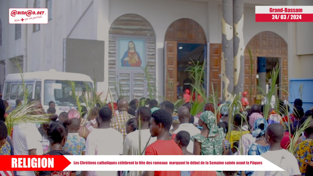 Les Chrétiens catholiques célèbrent la fête des rameaux marquant le début de la Semaine sainte