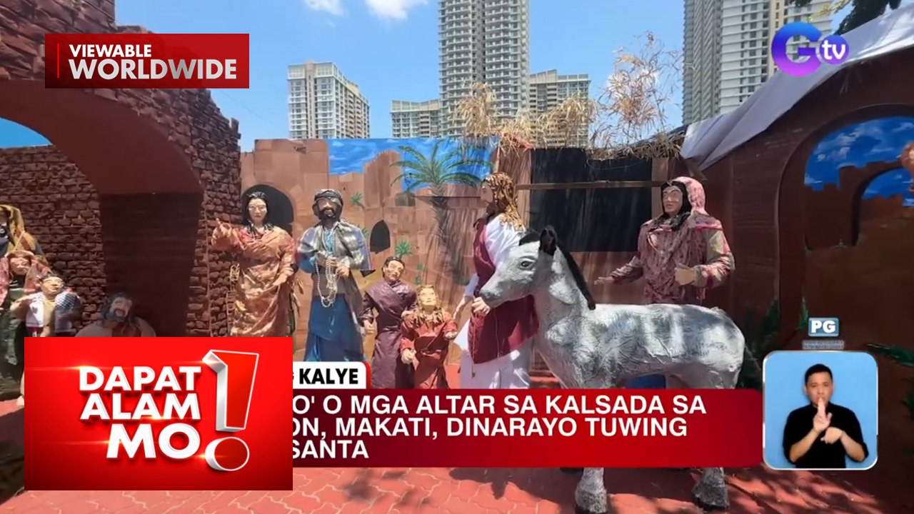 Mga altar sa kalsada ng Makati tuwing Semana Santa, silipin | Dapat Alam Mo!