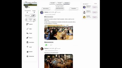 Fonctionnalités bandeau gauche