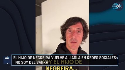 El hijo de Negreira vuelve a liarla en redes sociales: "No soy del Barça"