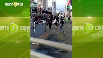 Tres capturados y dos hechos de violencia registrados, el balance de las manifestaciones ayer en Medellín