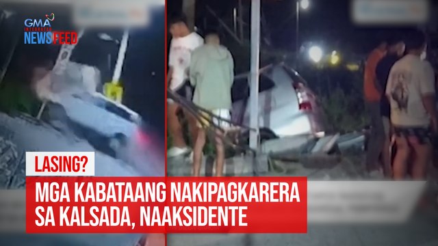 Lasing? Mga kabataang nakipagkarera sa kalsada, naaksidente | GMA Integrated Newsfeed