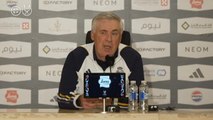 La reacción de Ancelotti cuando salta en la previa el debate de la portería