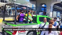 Transporte en Acapulco colapsa ante amenazas del crimen organizado. Alejandro Domínguez, 12 de enero 2024