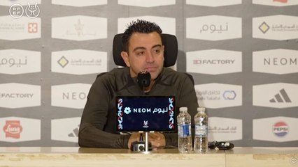 Xavi se reivindica en sala de prensa: "No estoy de acuerdo..."