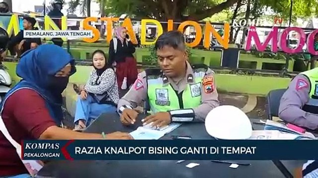 Polisi Razia Knalpot Bising di Pemalang, 30 Motor Disita