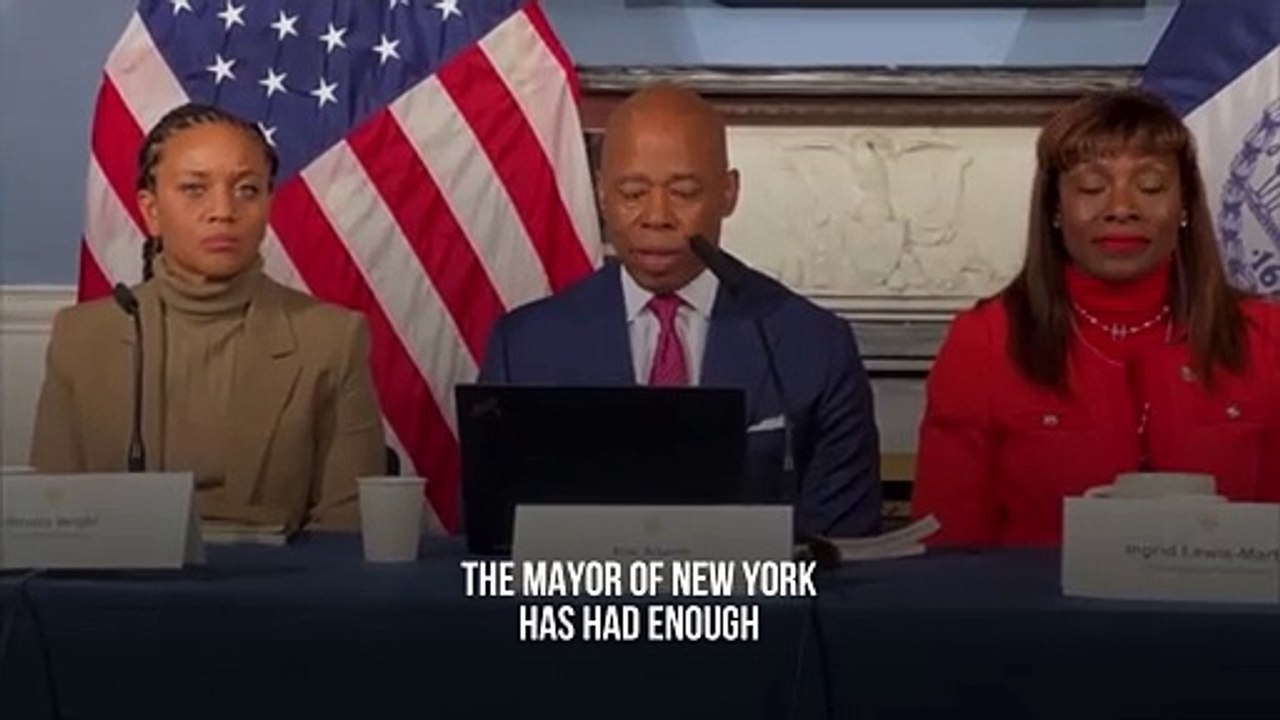 Mayor Eric Adams Sues Charter Bus Companies for Bringing Migrants to NYC