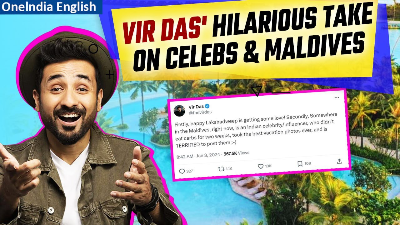 Vir Das Roasts Celebs Amid Lakshadweep-Maldives Tensions: 'The Fear of Posting Pics' | Oneindia News