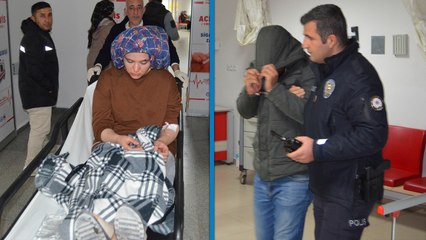 Kucağında çocuk olan kadını bıçakla yaralayıp, telefonunu gasp etti; saldırgan yakalandı